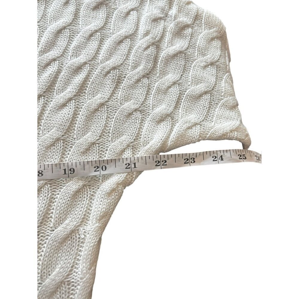 New York & Company Women's White Knitted Top - Picture 5 of 6